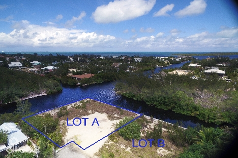 Canal front corner lot filled – sea wall – north sound estates