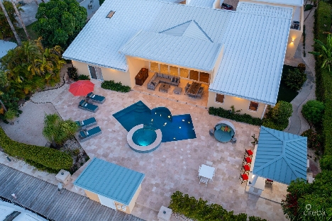 Governors harbour modern canal front home