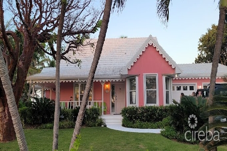 Pink beach house rum point