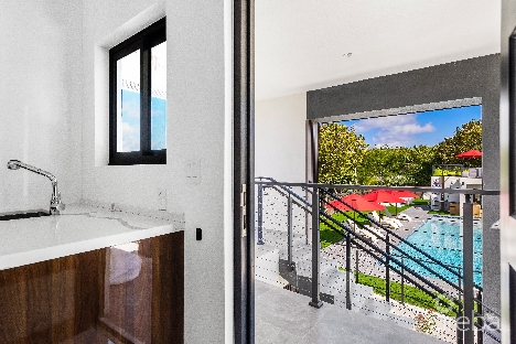 Arza west bay h8. direct pool view. fully furnished and move-in ready in just weeks