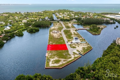 Mustique cove canal front lot