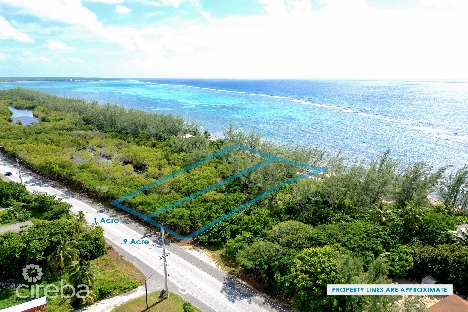 Peaceful sandy beachfront  .9 parcel- grand cayman