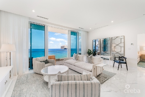 Fin oceanfront corner residence