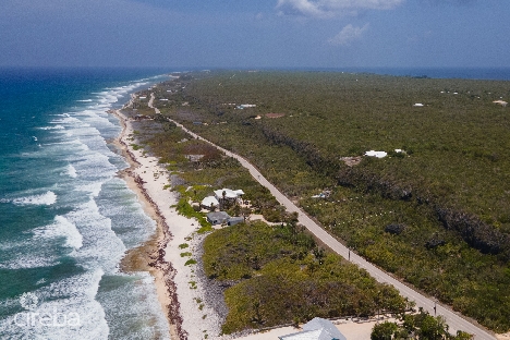 South side bluff backing land