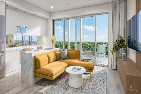 One|gt residences unit 408, 1 bed + den