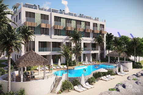 Waves 1, oceanfront end unit