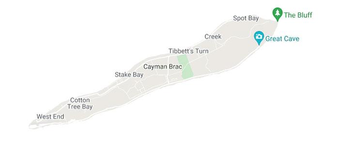 Cayman Brac Map
