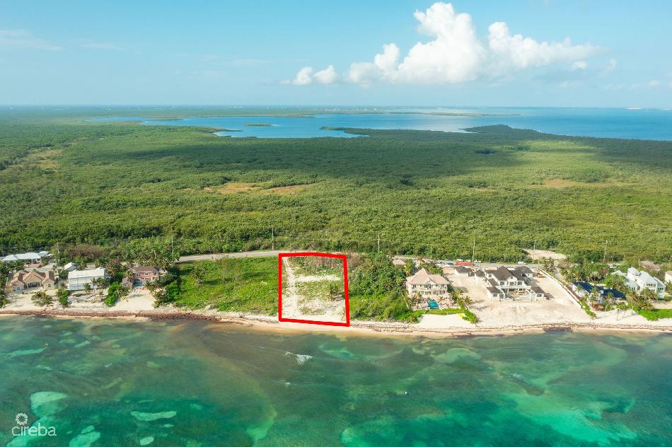 Rum point beach front 1.25 acre lot