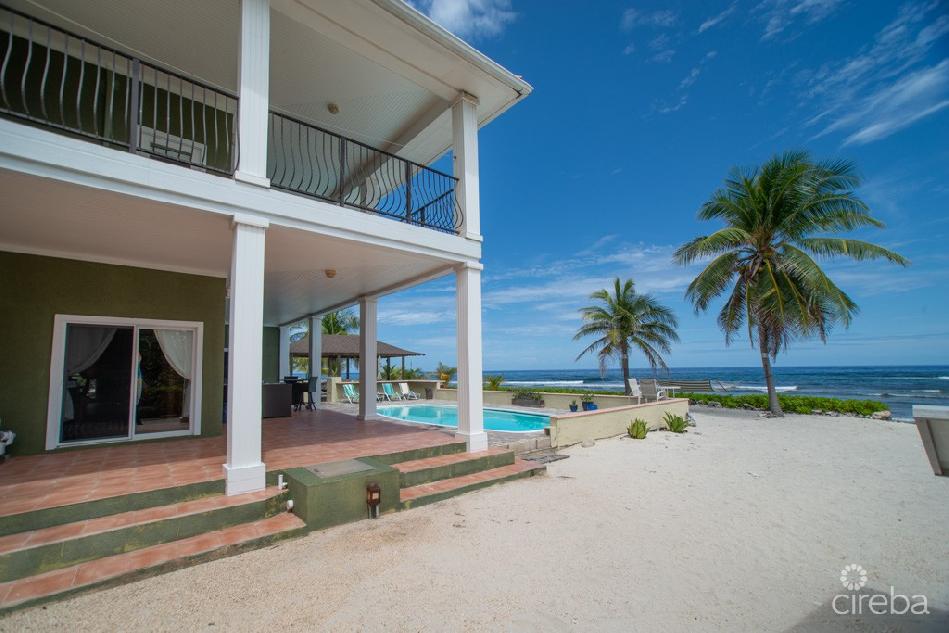 Cayman brac beachfront home