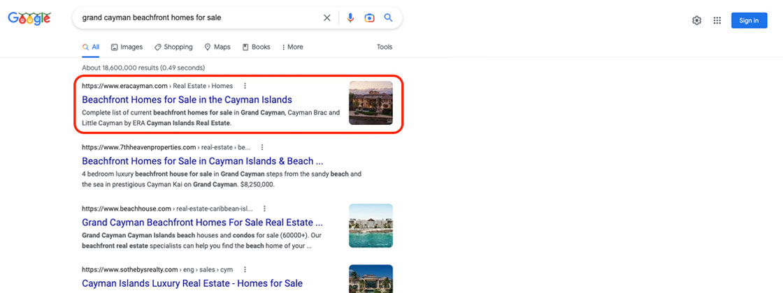 #1 for “grand cayman beachfront homes for sale”