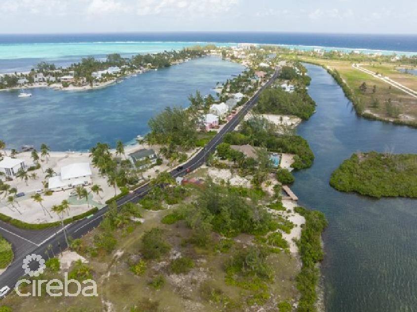 Cayman kai ocean front lot on little sound with special offer of optional foundation company