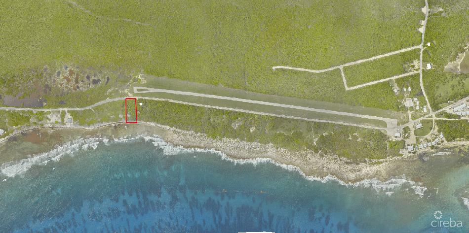 Oceanfront south facing 0.85 of an acre west end little cayman land