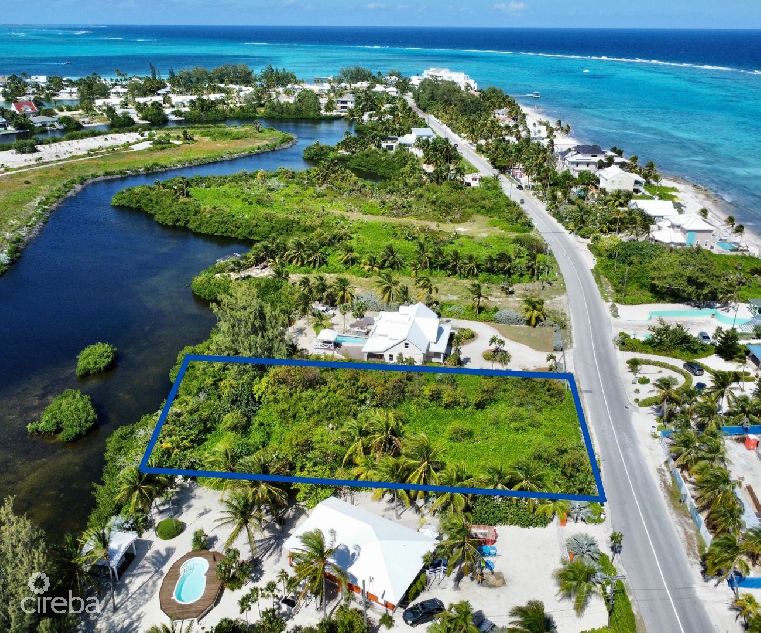 Cayman kai canal front lot – .59 acres